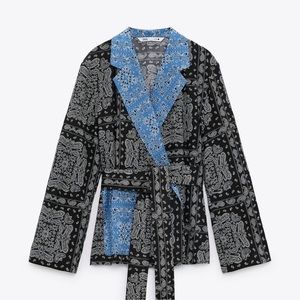 Zara | Paisley Print Wrap Top